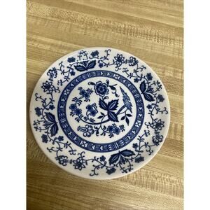 BLUE ONION 6" Saucer Japan Underglazed Decorated Dishwasher Proof